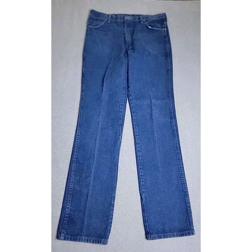 Vintage Wrangler Jeans Mens 36x34 Straight 936 DEN Blue Cotton Western 90s